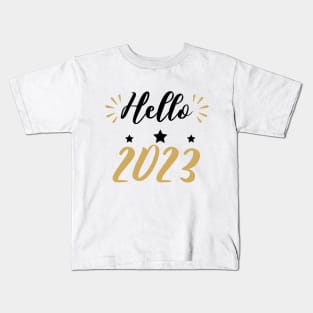hello 2023 Kids T-Shirt